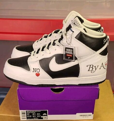 Supreme x Nike SB Dunk High OG | Mens 12 | Stormtrooper By Any Means Black NEW