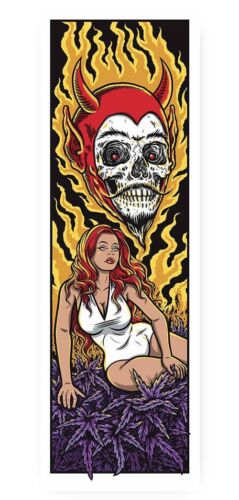 Strangelove Skateboards 420 INDICA PRINCESS Print Signed & Numbered ONLY 75 MADE