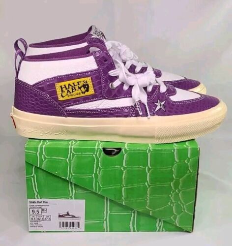 Vans x Carpet Company Skate Half Cab | Mens 9.5 | Purple Croc Skin Marshmallow