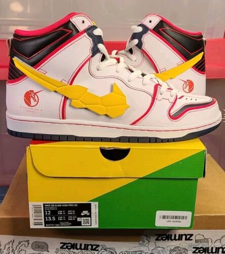 Nike SB Dunk High Pro QS x Gundam RX-0 Project Unicorn | Mens Sz 12 | OG ALL!!🔥