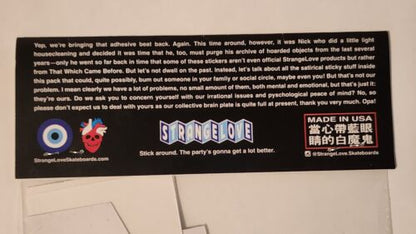 Strangelove Stickers Volume #3 Mixtape - Captain Spalding Panda Jesus Elf Pigs