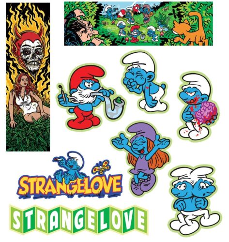 Strangelove 420 Skateboards Sean Cliver Series #20 Decal Stickers SATIVA BLEND