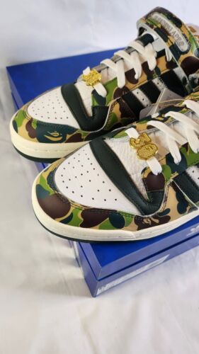 Adidas x Bape Forum 84 Low 30th Anniversary Green Camo Mens Sz 11.5 Bathing Ape