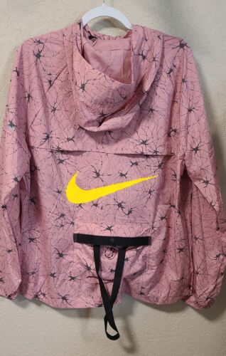 Sz Large - Nike Repel UV D.Y.E. Men's Running Windrunner Jacket | NWT Pink Black