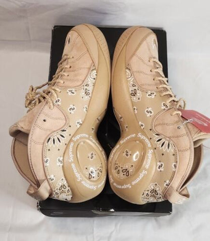 Nike Air Zoom Flight 95 x Supreme SP HEMP | Mens Size 12 | Tan & White + Sticker