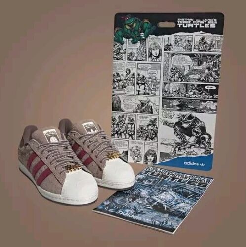 Adidas x TMNT Master Splinter Shelltoe | US Size 12.5 | Extra Laces + Comic Book