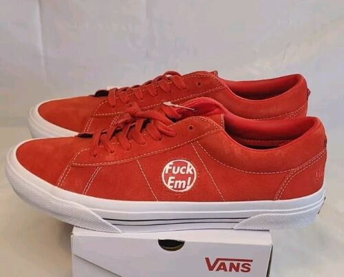 Supreme × Vans Sid RED | Mens Size 12 | "Fuck Em!" Ships FAST! Fashion Sneakers