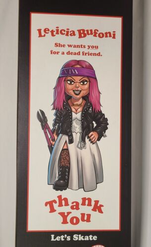 SIGNED Leticia Bufoni x Bride Of Chucky Deck Thank You Halloween Collectors Box!