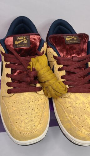 Nike SB Dunk Low City Of Cinema  | Mens Sz 12 | Celestial Gold Red Navy Black NEW*