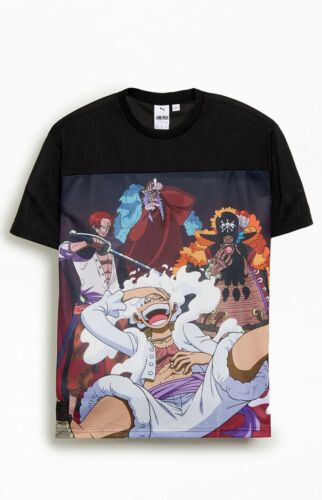 Puma x One Piece All-Over Print Graphic Shirt | Size MEDIUM | Luffy Buggy Shanks