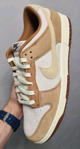 Nike Dunk Low Retro PRM | MENS SIZE 12.5 | Medium Curry Fossil Sail Suede Rabbit