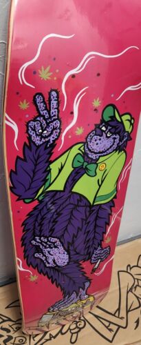 Strangelove Grape Ape HOT PINK Skateboard Deck Todd Bratrud Sean Cliver 9.75 NEW