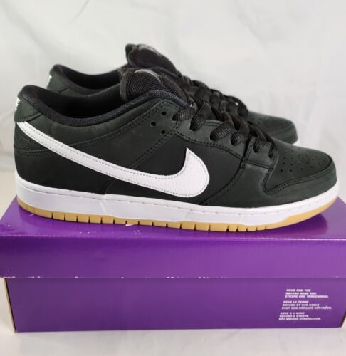 Nike SB Dunk Low Pro | Mens Size 12 | Black Gum Pack NeW!! Black White Noir Gum