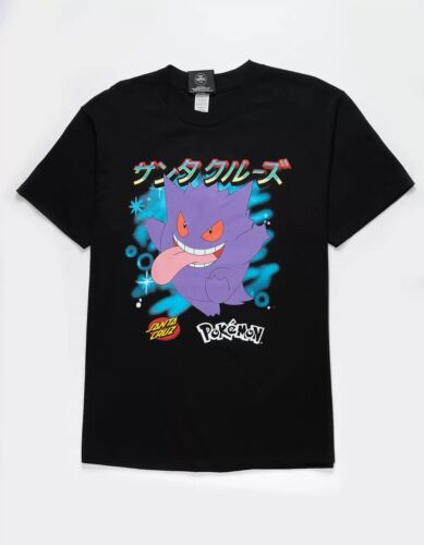 Santa Cruz x Pokémon Ghost Type 3 Gengar T Shirt Mens Size Large Black Blind Bag