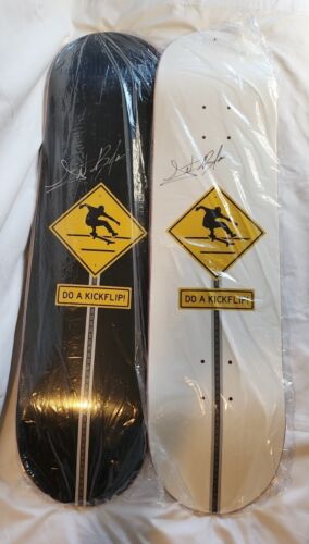 2 DO A KICKFLIP! Leticia Bufoni Signed Deck WHITE & BLACK Autographed Berrics