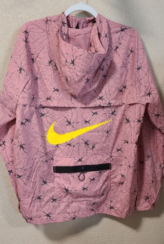 Sz Large - Nike Repel UV D.Y.E. Men's Running Windrunner Jacket | NWT Pink Black