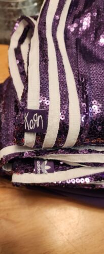 Adidas x KoRn Purple Sequin Track Pants | Size SMALL | NWT 30th Anniversary 🔥