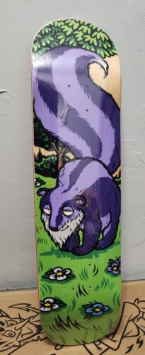 Strangelove 420 Skateboards Grandaddy Purple Skunk Deck Todd Bratrud Blue Stain