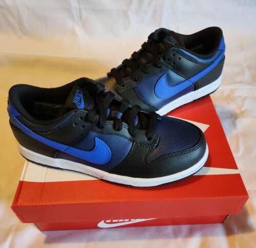 Nike Dunk Low Midnight Navy Game Royal Mens Size 3Y / Women's 4.5 BRAND NEW!