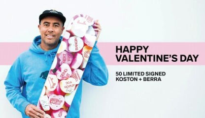 Eric Koston & Steve Berra | Sweet Hearts Deck Signed + LARGE SHIRT Do A Kickflip