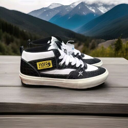 Vans x Carpet Company Skate Half Cab | Mens Sz 11 | Black Croc Embossed Leather