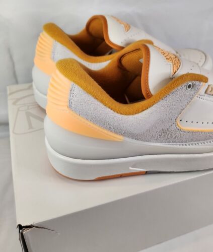 Air Jordan 2 Retro Low Melon Tint Mens Size 12 Brand New Off-White Orange Cream