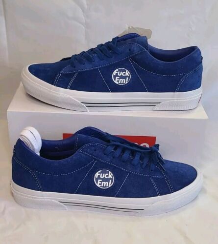 Supreme × Vans Sid 2024 BLUE | Mens Size 12 | "Fuck Em!" NIB Ships FAST! 🔥