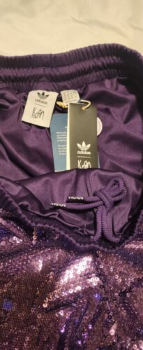 Adidas x KoRn Purple Sequin Track Pants | Size SMALL | NWT 30th Anniversary 🔥