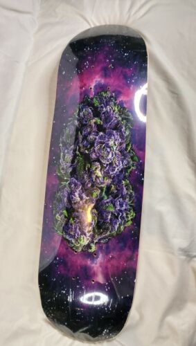 Strangelove 420 Skateboards COSMIC NUG Deck SLICK BOTTOM Art By Todd Bratrud Stoner Holiday Art