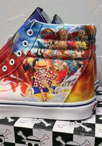 Vans x One Piece Sk8-Hi 'Punk Hazard' 360° Graphic | Size 11.5 | Monkey D. Luffy Zoro Usopp Franky Nami Sanji Robin