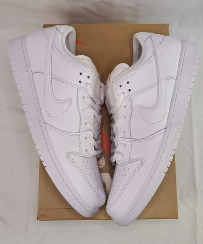 Nike SB Dunk Low Pro ISO Triple White | Mens Size 13 | NEW 2024 Orange Label 🔥