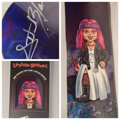 SIGNED Leticia Bufoni x Bride Of Chucky Deck Thank You Halloween Collectors Box!