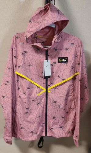 Sz Large - Nike Repel UV D.Y.E. Men's Running Windrunner Jacket | NWT Pink Black