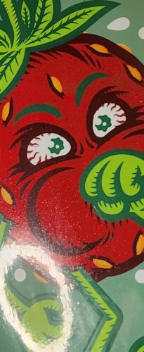 StrangeLove 420 "GLITTER RED" Strawberry Cough Deck 8.875 Super RaRe Skateboard