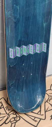 Strangelove 420 Skateboards Grandaddy Purple Skunk Deck Todd Bratrud Blue Stain