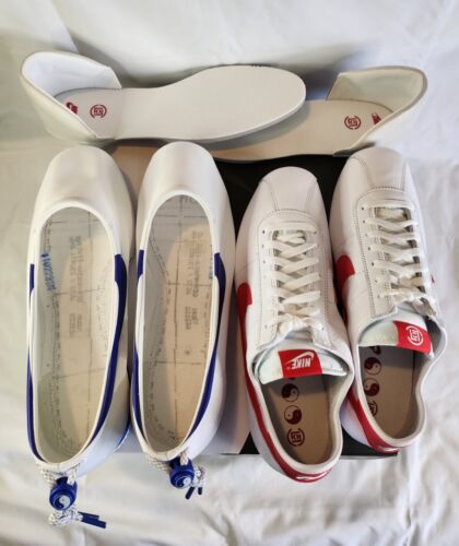 Nike x Clot Cortez SP Forrest Gump Mens Size 13 - Red White Blue 3 Shoes in 1