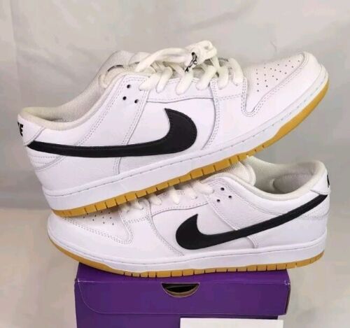 Nike SB Dunk Low Pro White Gum | Mens Size 13 | White Black Gum Pack SHIPS FAST