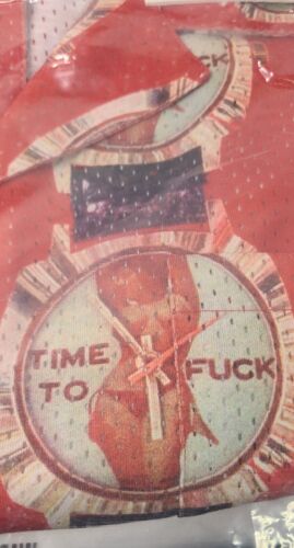 FA FuckingAwesome Time To Fu*k Shirt  | SIZE LARGE | TTF AOP Button Up Adult 18+