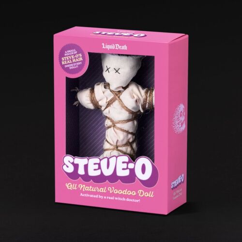 Liquid Death x Steve-O VooDoo Doll Actually Steveos Hair In This Doll Crazy Rare