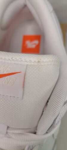 Nike SB Dunk Low Pro ISO Triple White | Mens Size 13 | NEW 2024 Orange Label 🔥