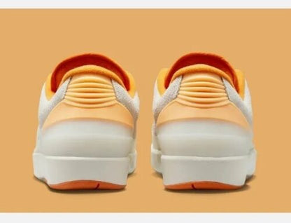 Air Jordan 2 Retro Low Melon Tint Mens Size 12 Brand New Off-White Orange Cream