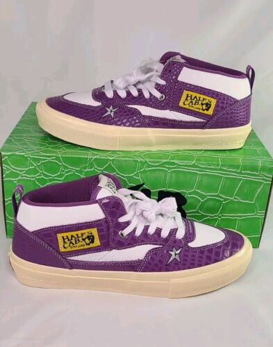 Vans x Carpet Company Skate Half Cab | Mens 9.5 | Purple Croc Skin Marshmallow