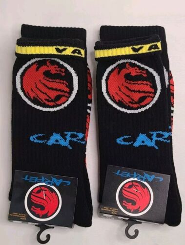 Vans x Carpet Company HALF CAB DRAGON SOCKS | Black W/Red NWT Steve Caballero🔥