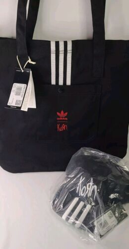 Adidas x Korn 30th Anniversary Tote Bag + Korn x Adidas Snapback Hat Bundle 🔥