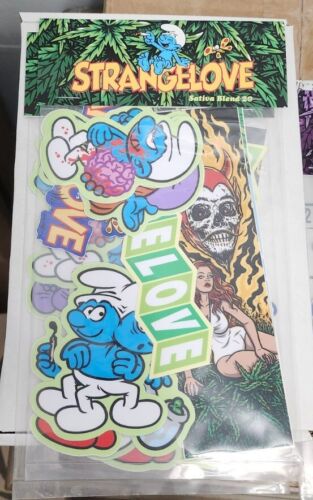 Strangelove 420 Skateboards Sean Cliver Series #20 Decal Stickers SATIVA BLEND