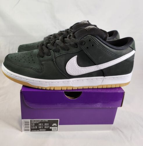 Nike SB Dunk Low Pro | Mens Size 12 | Black Gum Pack NeW!! Black White Noir Gum