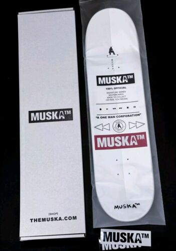 Chad Muska Signed Chadillac Muskalade White Pearl Dipped Deck ONLY 100 SIGNED 🔥