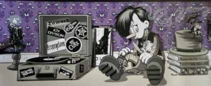 StrangeLove Skateboards Goth Puppet Print GLOW IN DARK Signed 40/100 Sean Cliver