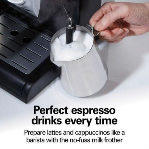 Hamilton Beach Espresso Machine 2-Cup + 15-Bar Pump+ Steam Control+ Milk Frother