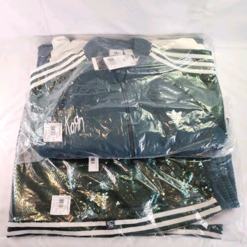 Adidas x Korn Green Sequin Jacket And Pants SET | Size XL | Only 900 Made!!